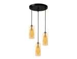Lámpara colgante Glass Nº47 3 luces AMBAR